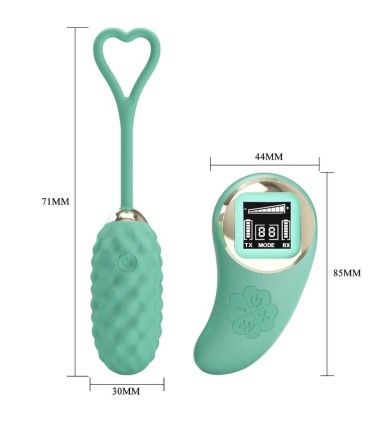 PRETTY LOVE VIVIAN HUEVO VIBRADOR CONTROL REMOTO VERDE