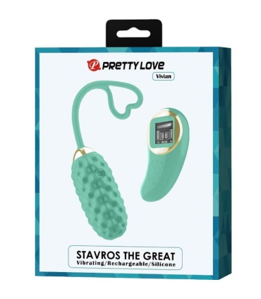 PRETTY LOVE VIVIAN HUEVO VIBRADOR CONTROL REMOTO VERDE