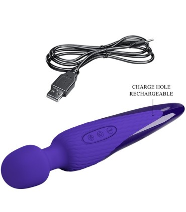 PRETTY LOVE ANTONY YOUTH VIBRADOR WAND EFECTO CALOR VIOLETA