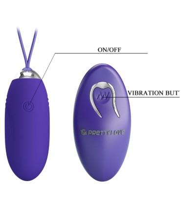 PRETTY LOVE JENNY YOUTH HUEVO VIBRADOR CONTROL REMOTO VIOLETA