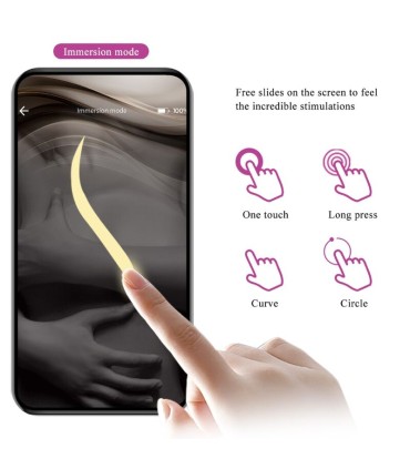 PRETTY LOVE NYMPH HUEVO VIBRADOR CONTROLADO POR APP VIOLETA