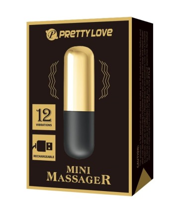 PRETTY LOVE BALA VIBRADOR RECARGABLE DORADO