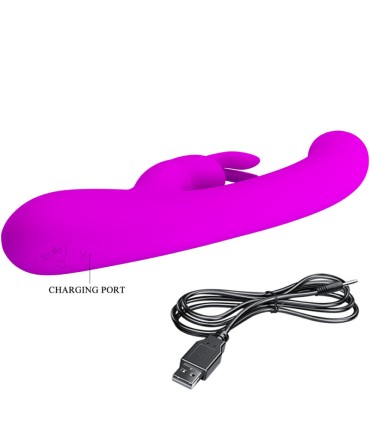 PRETTY LOVE LAMAR VIBRADOR RABBIT PUNTO G VIOLETA