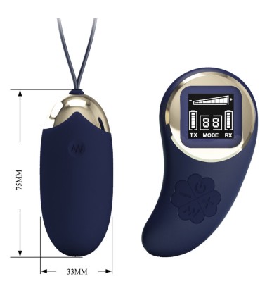 PRETTY LOVE MINA HUEVO VIBRADOR CONTROL REMOTO AZUL