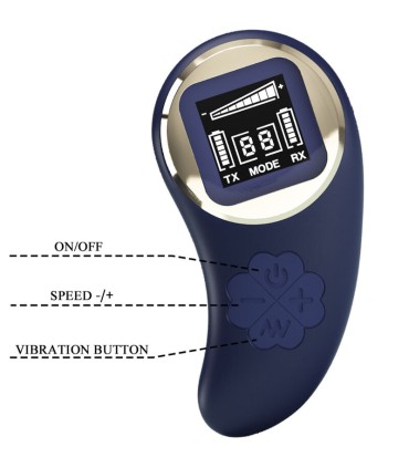 PRETTY LOVE MINA HUEVO VIBRADOR CONTROL REMOTO AZUL