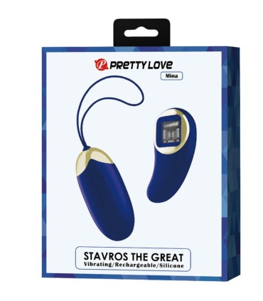 PRETTY LOVE MINA HUEVO VIBRADOR CONTROL REMOTO AZUL