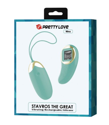 PRETTY LOVE MINA HUEVO VIBRADOR CONTROL REMOTO VERDE
