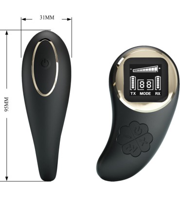 PRETTY LOVE NATHAN VIBRADOR DOBLE PLACER CONTROL REMOTO