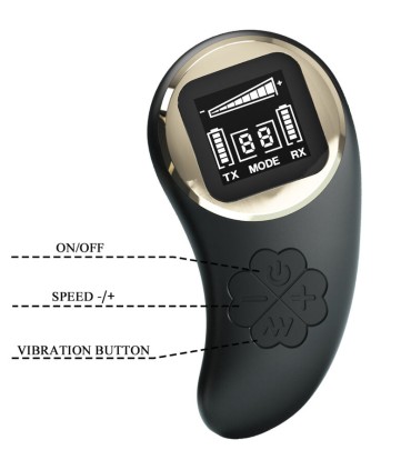 PRETTY LOVE NATHAN VIBRADOR DOBLE PLACER CONTROL REMOTO