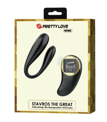 PRETTY LOVE NATHAN VIBRADOR DOBLE PLACER CONTROL REMOTO