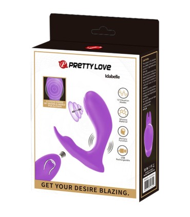PRETTY LOVE IDABELLE VIBRATION PULSATION CONTROL REMOTO VIOLETA