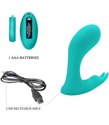 PRETTY LOVE IDABELLE VIBRATION PULSATION CONTROL REMOTO AZUL
