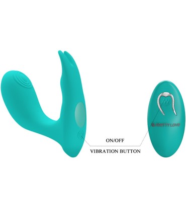 PRETTY LOVE IDABELLE VIBRATION PULSATION CONTROL REMOTO AZUL