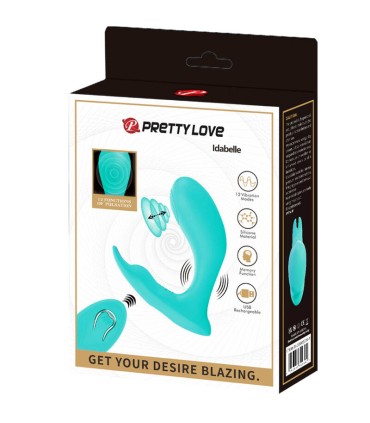 PRETTY LOVE IDABELLE VIBRATION PULSATION CONTROL REMOTO AZUL