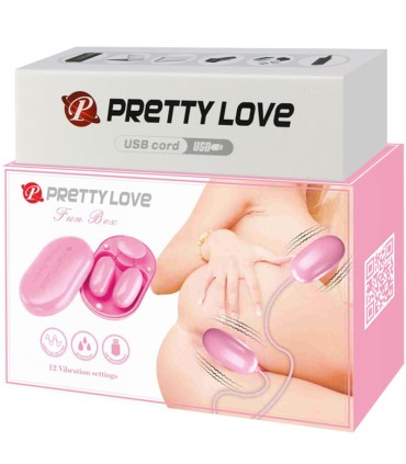 PRETTY LOVE FUN BOX BALA VIBRADORA ROSA