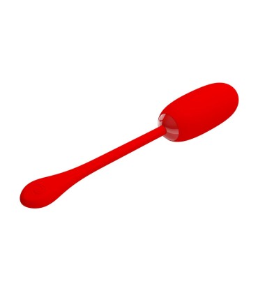 PRETTY LOVE JULIUS HUEVO VIBRADOR IMPERMEBLE RECARGABLE ROJO