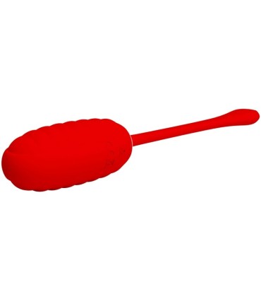 PRETTY LOVE KIRK HUEVO VIBRADOR RECARGABLE ROJO
