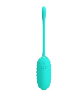 PRETTY LOVE KIRK HUEVO VIBRADOR RECARGABLE VERDE AGUA