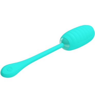 PRETTY LOVE KIRK HUEVO VIBRADOR RECARGABLE VERDE AGUA
