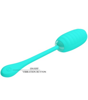 PRETTY LOVE KIRK HUEVO VIBRADOR RECARGABLE VERDE AGUA