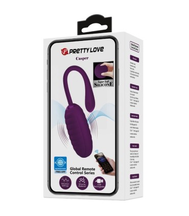 PRETTY LOVE CASPER HUEVO VIBRADOR RECARGABLE MORADO