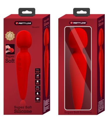 PRETTY LOVE MEREDITH MASAJEADOR 12 MODOS VIBRACION ROJO