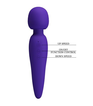 PRETTY LOVE MEREDITH MASAJEADOR 12 MODOS VIBRACION LILA