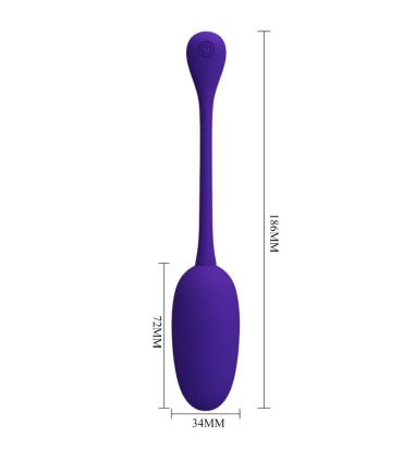 PRETTY LOVE KNUCKER HUEVO VIBRADOR RECARGABLE LILA