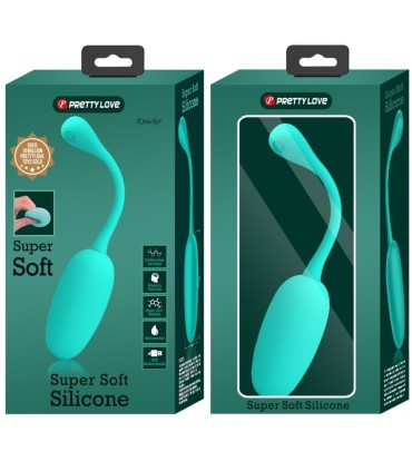 PRETTY LOVE KNUCKER HUEVO VIBRADOR RECARGABLE VERDE AGUA