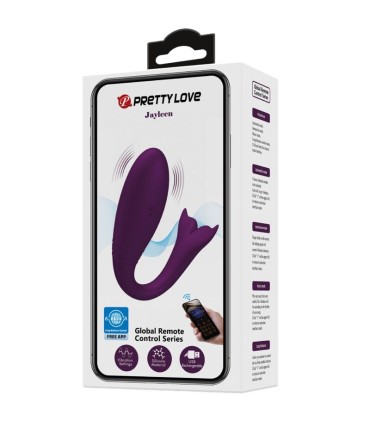 PRETTY LOVE JAYLEEN VIBRADOR APP CONTROL REMOTO LILA