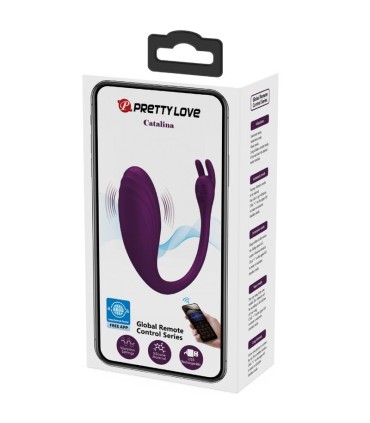 PRETTY LOVE CATALINA VIBRADOR APP CONTROL REMOTO LILA