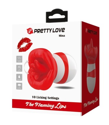 PRETTY LOVE MINA ESTIMULADOR LENGUA ROJO CLARO
