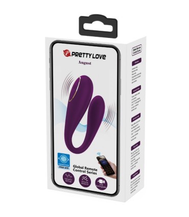 PRETTY LOVE AUGUST VIBRADOR DOBLE PLACER APP REMOTE