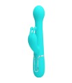 PRETTY LOVE - DEJON VIBRADOR RABBIT 3 EN 1 MULTIFUNCIÓN VERDE AGUA