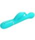 PRETTY LOVE DEJON VIBRADOR RABBIT 3 EN 1 MULTIFUNCION VERDE AGUA
