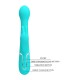 PRETTY LOVE DEJON VIBRADOR RABBIT 3 EN 1 MULTIFUNCION VERDE AGUA