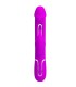 PRETTY LOVE KAMPAS VIBRADOR RABBIT 3 EN 1 MULTIFUNCION CON LENGUA FUCSIA