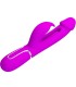 PRETTY LOVE KAMPAS VIBRADOR RABBIT 3 EN 1 MULTIFUNCION CON LENGUA FUCSIA