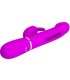 PRETTY LOVE KAMPAS VIBRADOR RABBIT 3 EN 1 MULTIFUNCION CON LENGUA FUCSIA