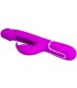 PRETTY LOVE KAMPAS VIBRADOR RABBIT 3 EN 1 MULTIFUNCION CON LENGUA FUCSIA