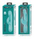 PRETTY LOVE KAMPAS VIBRADOR RABBIT 3 EN 1 MULTIFUNCION CON LENGUA VERDE AGUA