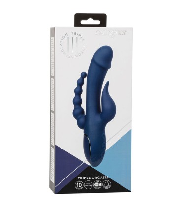 CALEXOTICS VIBRADOR TRIPLE ORGASM AZUL