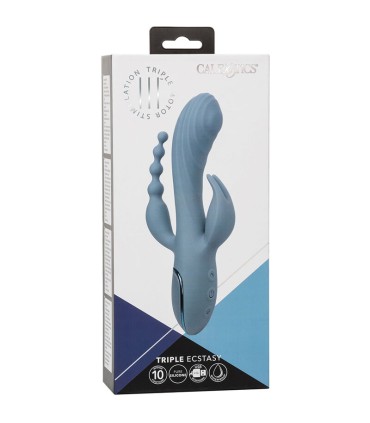 CALEXOTICS VIBRADOR TRIPLE EXTASIS GRIS