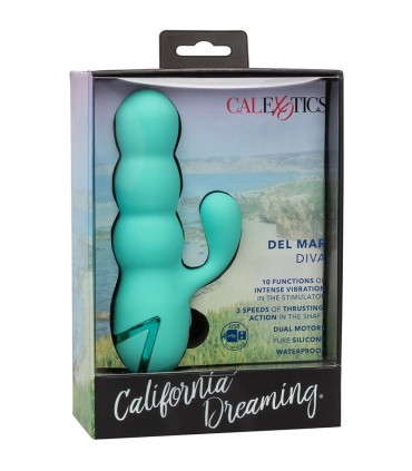 CALEXOTICS DEL MAR DIVA VIBRADOR RABBIT VERDE AGUA BY CALIFORNIA DREAMING