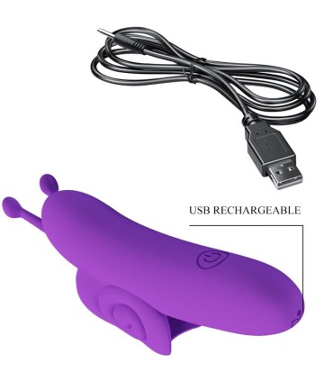 PRETTY LOVE SNAIL PODEROSO ESTIMULADOR DE DEDO MORADO