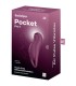 SATISFYER POCKET PRO 1 ESTIMULADOR CLITORIS GRANATE