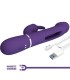 PRETTY LOVE KAMPAS VIBRADOR RABBIT 3 EN 1 MULTIFUNCION CON LENGUA VIOLETA