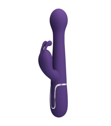 PRETTY LOVE DEJON VIBRADOR RABBIT 3 EN 1 MULTIFUNCION MORADO