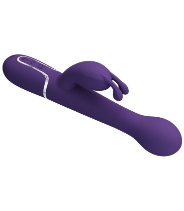 PRETTY LOVE DEJON VIBRADOR RABBIT 3 EN 1 MULTIFUNCION MORADO
