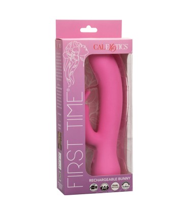 CALEXOTICS FIRST TIME VIBRADOR RABBIT RECARGABLE ROSA